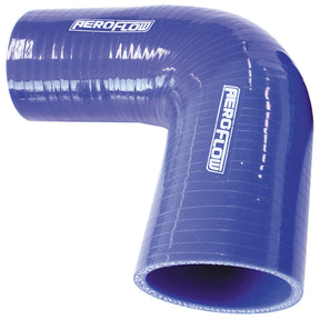 Silicone Hose Reducer 90 Deg; Blue I.D 1.50-1.37" 38-35mm, Wall 4.5 x 125mm 9003-150-137 AF9003-150-137 - Aeroflow