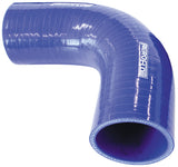 Silicone Hose 90 Deg; Blue I.D 4.25" 108mm, Wall 5.3mm, 150mm Leg AF9003-425 - Aeroflow