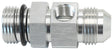 -8ORB To -8AN With 1/8" Port Silver AF904-08S - Aeroflow