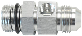 -10ORB To -10AN With 1/8" Port Silver AF904-10S - Aeroflow