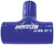 Silicone Tee Piece 2" 51mm On Run & 1" 25mm On Side, Blue 100mm Long On Run 50mm On Side AF9044-200-100 - Aeroflow