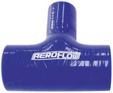 Silicone Tee Piece 2-1/4" 57mm Run & 1-3/8" 35mm Side, Blue 100mm Long On Run 50mm On Side AF9044-225-137 - Aeroflow