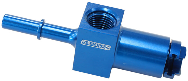 5/16" Female To Male With 1/8" Port Blue Quick Connect EFI AF905-01 - Aeroflow