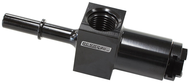 3/8" Female To Male With 1/8" Port Blue Quick Connect EFI AF905-02BLK - Aeroflow