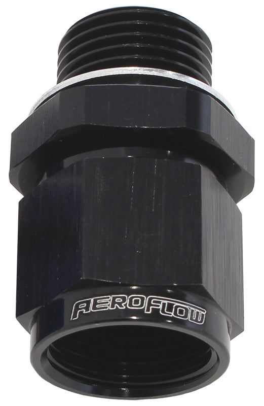 M12 x 1.5 To -8 Female Swivel Black Washer Seal AF906-08-M12BLK - Aeroflow