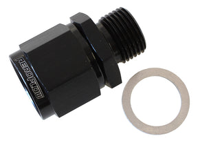 M18 x 1.5 To -10 Female Swivel Black Washer Seal AF906-10-M18BLK - Aeroflow