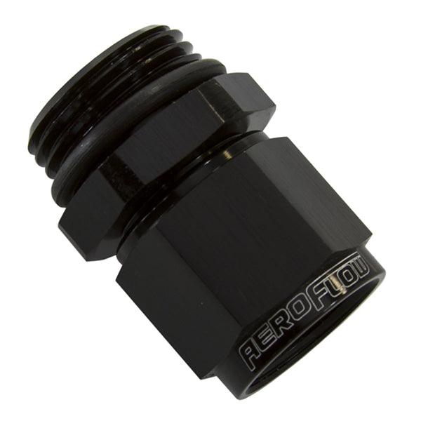 -6ORB To Female -8 Swivel Nut Black AF907-08-06BLK - Aeroflow