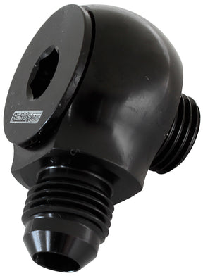 Slimline -6ORB To -6AN 90 Deg For Use In Tight Radius Area AF909-06BLK - Aeroflow