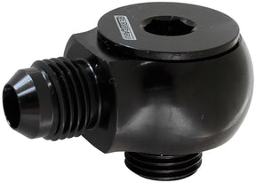 Slimline -12ORB To -10AN 90 Deg For Use In Tight Radius Area AF909-10-12BLK - Aeroflow