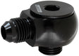 Slimline -10ORB To -10AN 90 Deg For Use In Tight Radius Area AF909-10BLK - Aeroflow