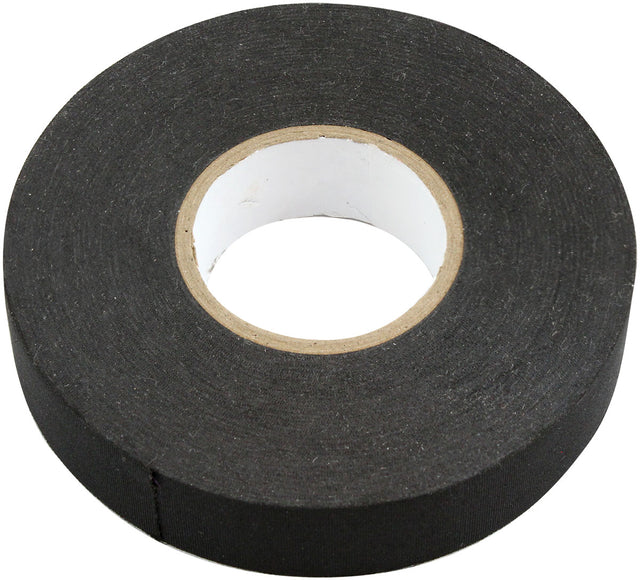 19mm x 25M Roll Cloth Tape Black Electrical Harness AF91-2501 - Aeroflow