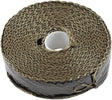 Titanium Aluminised Exhaust Wrap Insulation 1" x 50ft Roll Black Foil AF91-3016 - Aeroflow