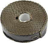 Titanium Aluminised Exhaust Wrap Insulation 1" x 50ft Roll Black Foil AF91-3016 - Aeroflow