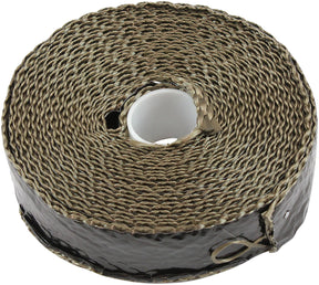 Titanium Aluminised Exhaust Wrap Insulation 1" x 50ft Roll Black Foil AF91-3016 - Aeroflow