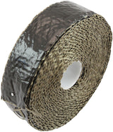 Titanium Aluminised Exhaust Wrap Insulation 1" x 50ft Roll Black Foil AF91-3016 - Aeroflow