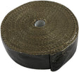 Titanium Aluminised Exhaust Wrap Insulation 2" x 50ft Roll Black Foil AF91-3017 - Aeroflow