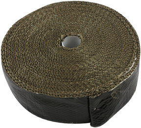 Titanium Aluminised Exhaust Wrap Insulation 2" x 50ft Roll Black Foil AF91-3017 - Aeroflow
