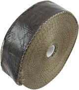 Titanium Aluminised Exhaust Wrap Insulation 2" x 50ft Roll Black Foil AF91-3017 - Aeroflow