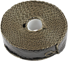 Titanium Aluminised Exhaust Wrap Insulation 1" x 15ft Roll Black Foil AF91-3018 - Aeroflow
