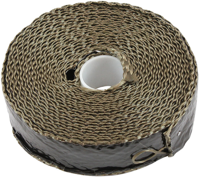 Titanium Aluminised Exhaust Wrap Insulation 1" x 15ft Roll Black Foil AF91-3018 - Aeroflow