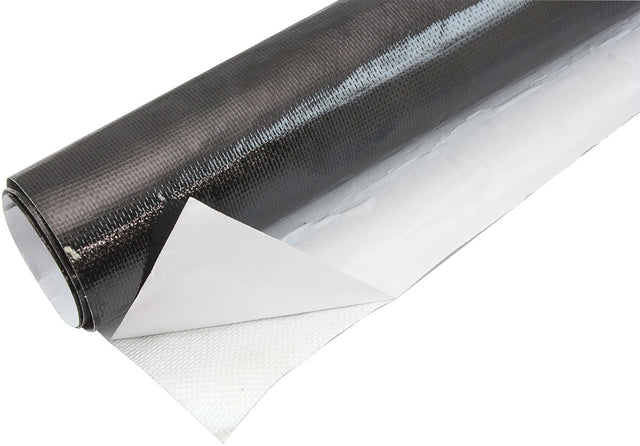 12" X12" Sheet Aluminised Heat Barrier Adhesive Backed Black AF91-4001BLK - Aeroflow
