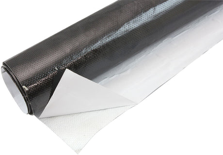 24" X36" Sheet Aluminised Heat Barrier Adhesive Backed Black AF91-4003BLK - Aeroflow