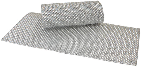 12" x 12" Aluminium Embossed Heat Shield Cut Or Fold Silver AF91-4580 - Aeroflow
