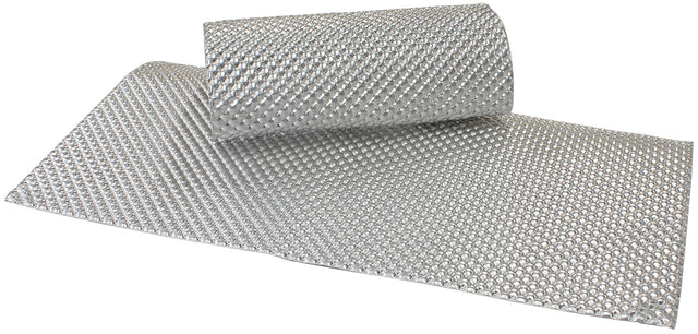 24" x 24" Aluminium Embossed Heat Shield Cut Or Fold Silver AF91-4582 - Aeroflow