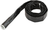 Aluminised Heat Sleeve 1/4-1/2 Black Finish 1 Meter / 3 Ft AF91-5000BLK - Aeroflow