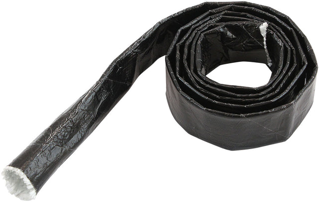 Aluminised Heat Sleeve 1/4-1/2 Black Finish 1 Meter / 3 Ft AF91-5000BLK - Aeroflow