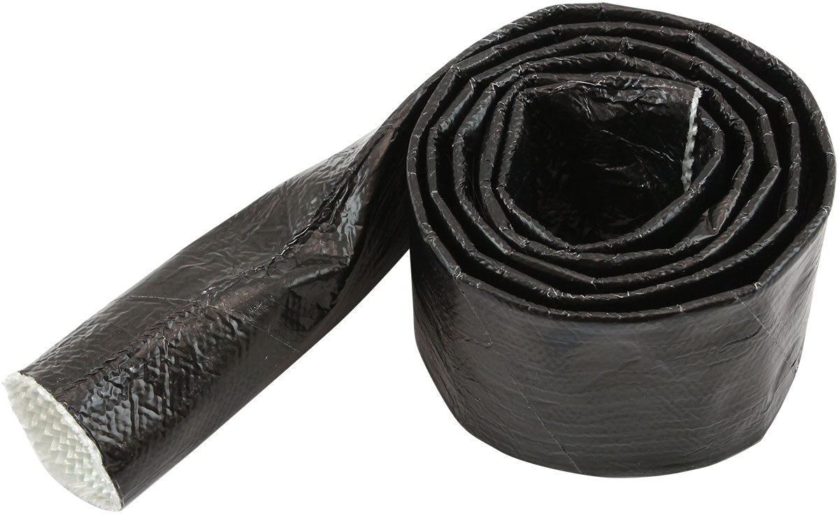 Aluminised Heat Sleeve 5/8"-1" Black Finish 1 Meter / 3 Ft AF91-5001BLK - Aeroflow