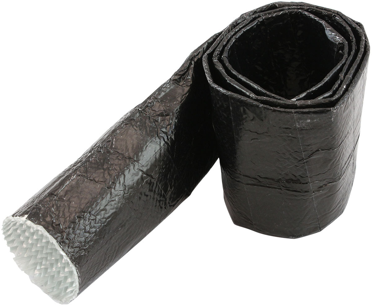 Aluminised Sleeve 1-5/8-2" Black Finish 1 Meter / 3 Ft AF91-5003BLK - Aeroflow