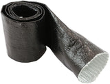 Aluminised Sleeve 2-1/8-2-1/2" Black Finish 1 Meter / 3 Ft AF91-5004BLK - Aeroflow