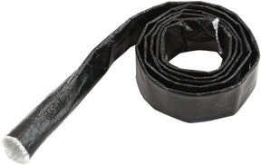 Aluminised Heat Sleeve 1/4-1/2 Black Finish 3.7 Meter / 12ft AF91-5010BLK - Aeroflow