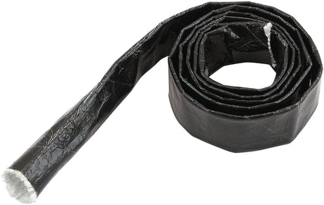 Aluminised Heat Sleeve 1/4-1/2 Black Finish 3.7 Meter / 12ft AF91-5010BLK - Aeroflow