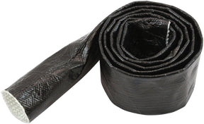 Aluminised Heat Sleeve 5/8"-1" Black Finish 3.7 Meter / 12ft AF91-5011BLK - Aeroflow