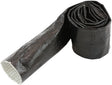 Aluminised Sleeve 1-1/8-1-1/2" Black Finish 3.7 Meter / 12ft AF91-5012BLK - Aeroflow