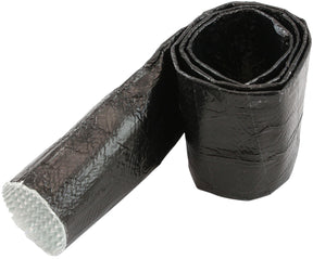 Aluminised Sleeve 1-5/8-2" Black Finish 3.7 Meter / 12ft AF91-5013BLK - Aeroflow