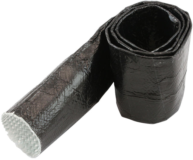 Aluminised Sleeve 1-5/8-2" Black Finish 3.7 Meter / 12ft AF91-5013BLK - Aeroflow