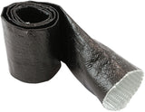 Aluminised Sleeve 2-1/8-2-1/2" Black Finish 3.7 Meter / 12ft AF91-5014BLK - Aeroflow