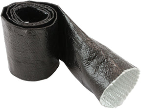 Aluminised Sleeve 2-1/8-2-1/2" Black Finish 3.7 Meter / 12ft AF91-5014BLK - Aeroflow