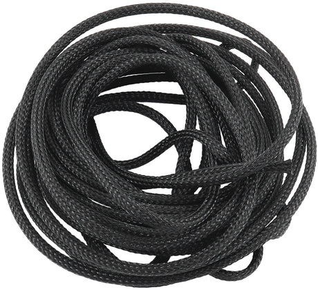 1/8" 7.6 Meter Heat Flex Braid Black Tight Weave High Coverage AF91-7549 - Aeroflow