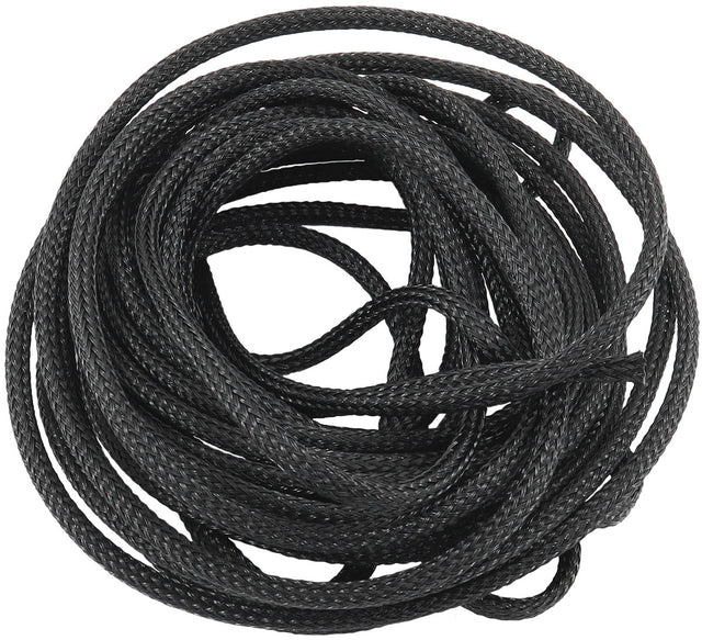 1/8" 7.6 Meter Heat Flex Braid Black Tight Weave High Coverage AF91-7549 - Aeroflow