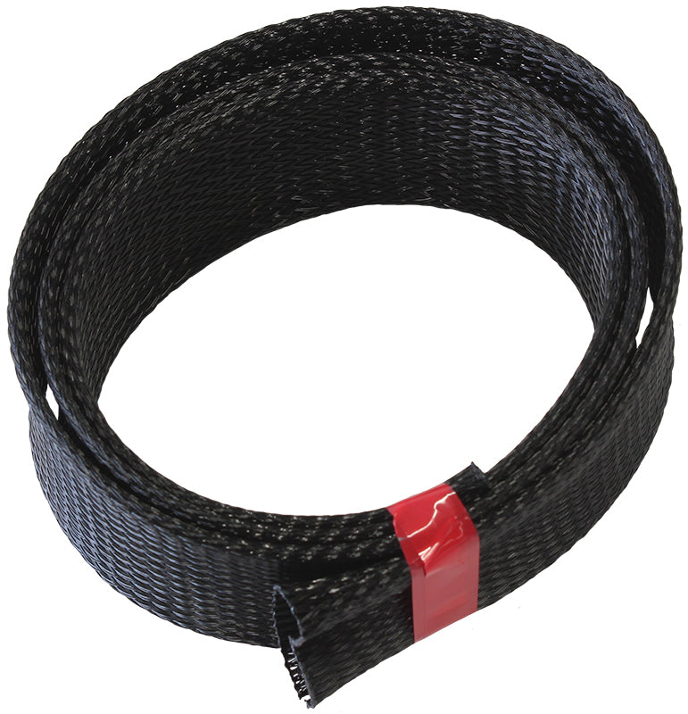 1-1/2" 7.6M Heat Flex Braid Black Tight Weave High Coverage AF91-7553 - Aeroflow