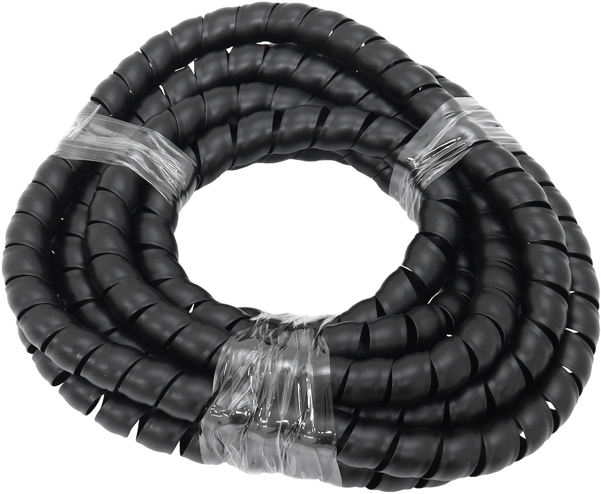 17.7mm I.D Spiral Wrap Cover Braided Hose Wire 1 Meter Black AF91-9806 - Aeroflow