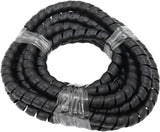 17.7mm I.D Spiral Wrap Cover Braided Hose Wire 1 Meter Black AF91-9806 - Aeroflow