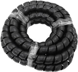 23.9mm I.D Spiral Wrap Cover Braided Hose Wire 1 Meter Black AF91-9809 - Aeroflow