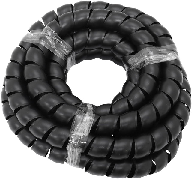 35.8mm I.D Spiral Wrap Cover Braided Hose Wire 1 Meter Black AF91-9811 - Aeroflow