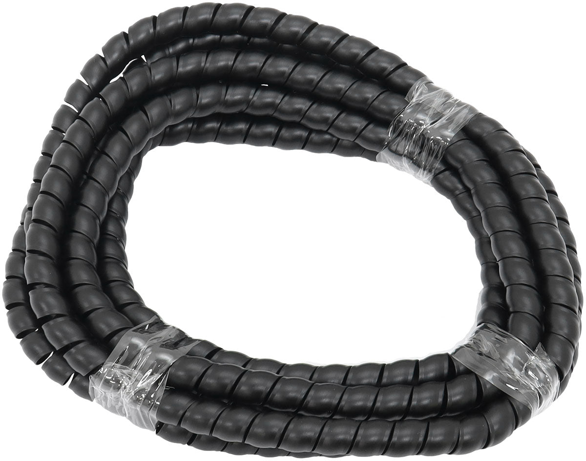 11.2mm I.D Spiral Wrap Cover Braided Hose Wire 3.7 Meters Black AF91-9852 - Aeroflow