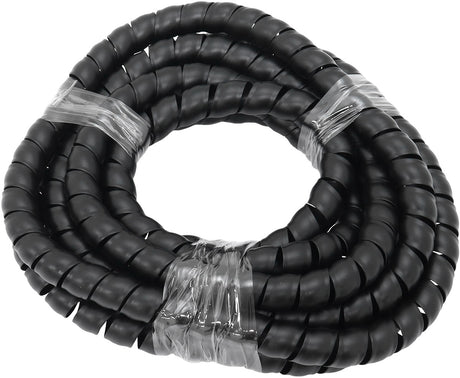 15.7mm I.D Spiral Wrap Cover Braided Hose Wire 3.7 Meters Black AF91-9855 - Aeroflow